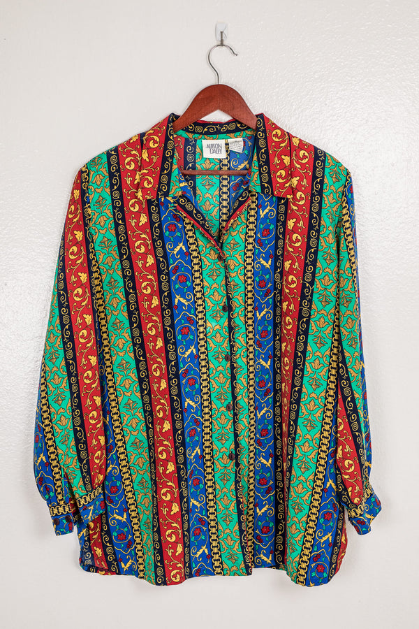vintage-80s-90s-long-sleeve-print-blouse-front