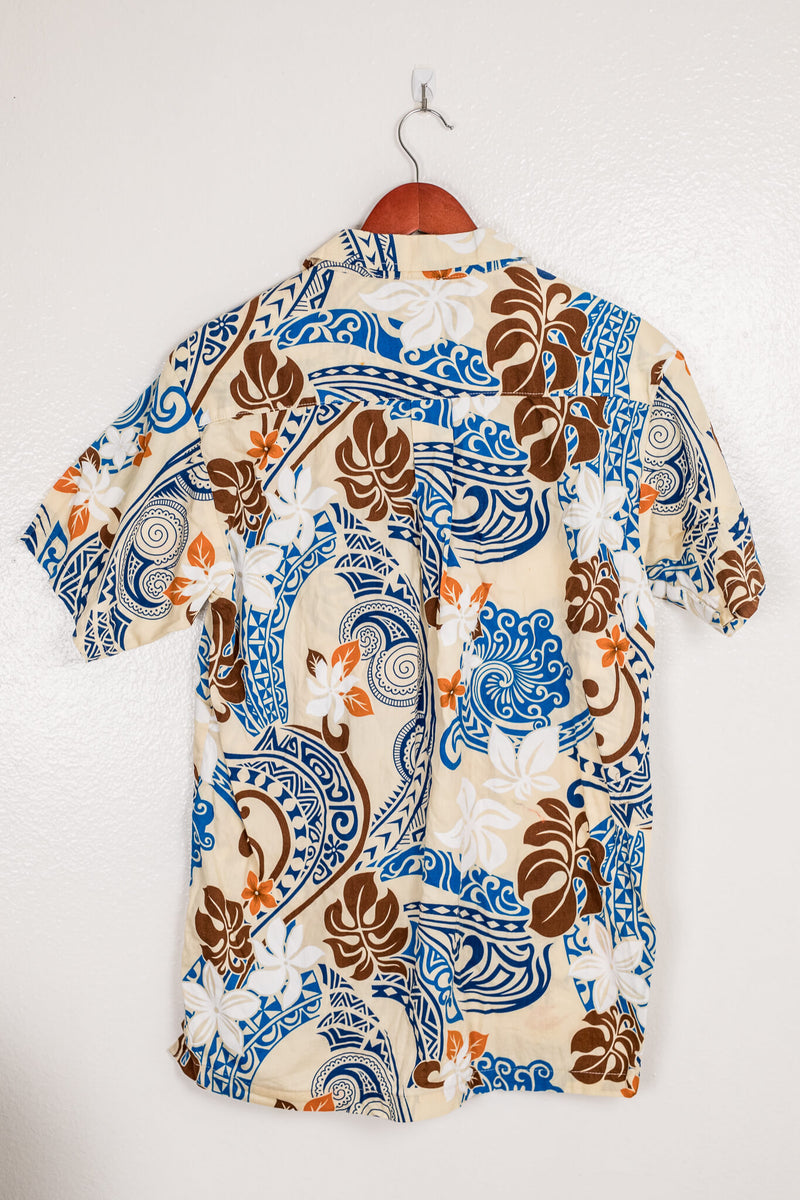 large-y2k-orange-brown-blue-hawaiian-shirt-back