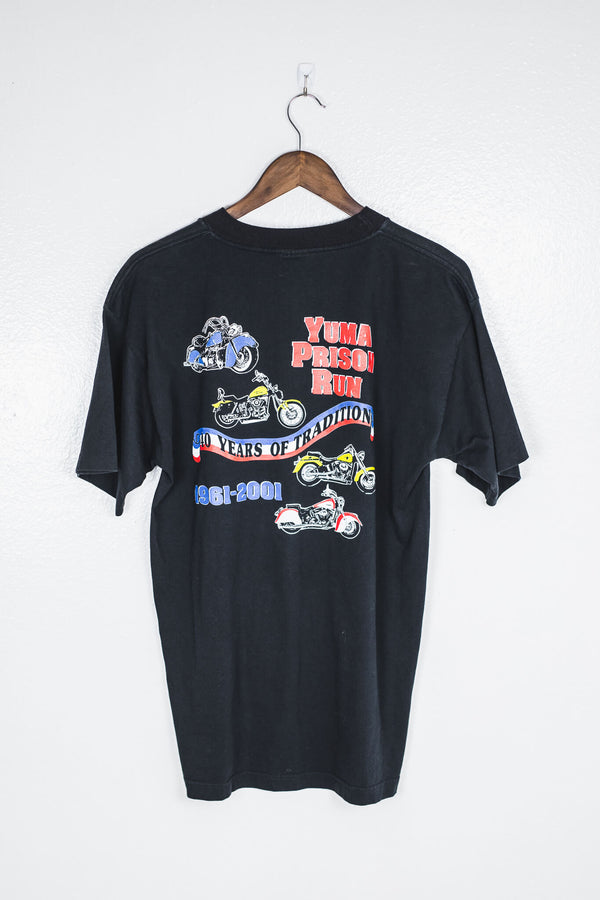 yuma-prision-run-motorcyle-vintage-clothing-t-shirts-front
