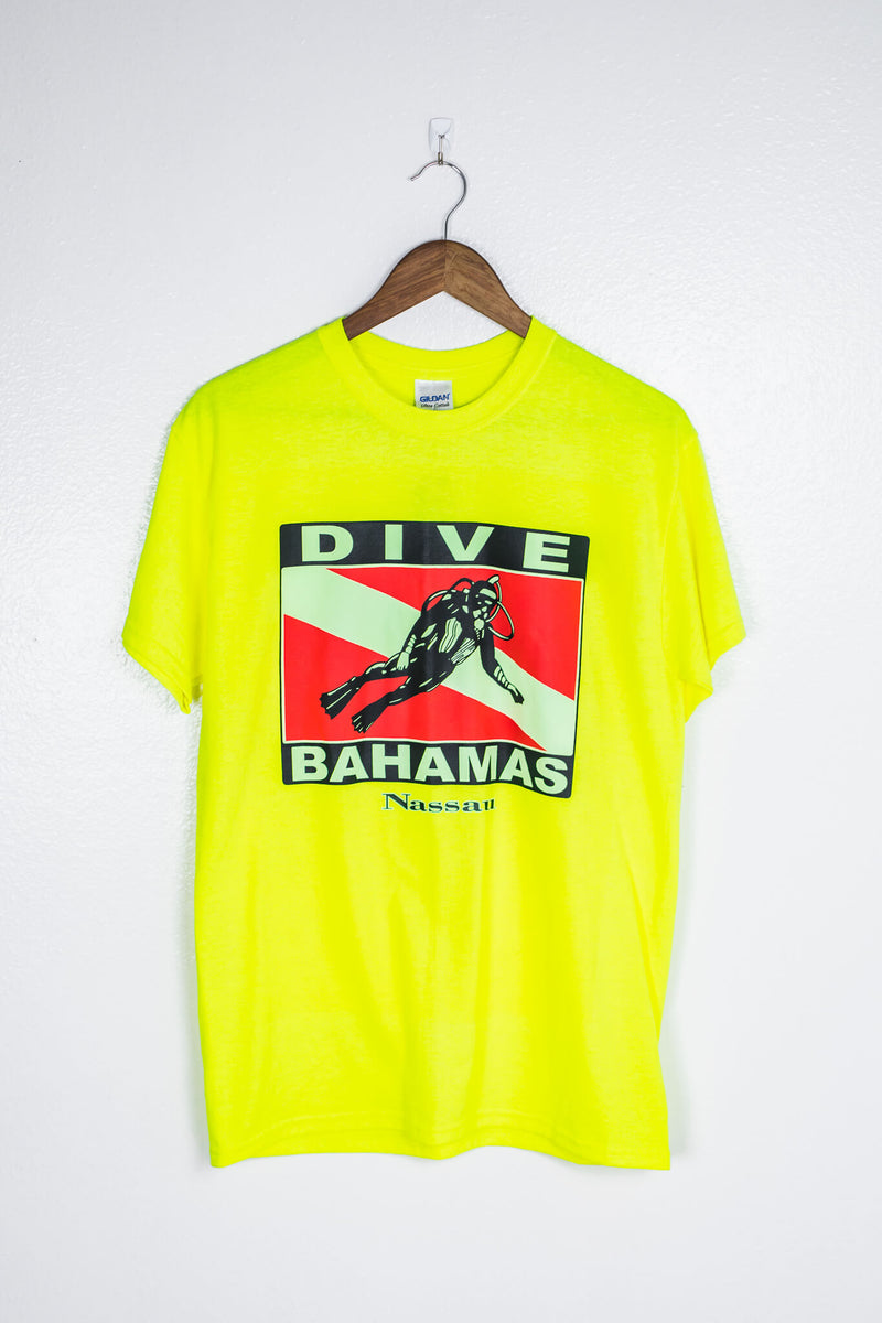 vintage-90s-neon-yellow-dive-bahamas-t-shirt