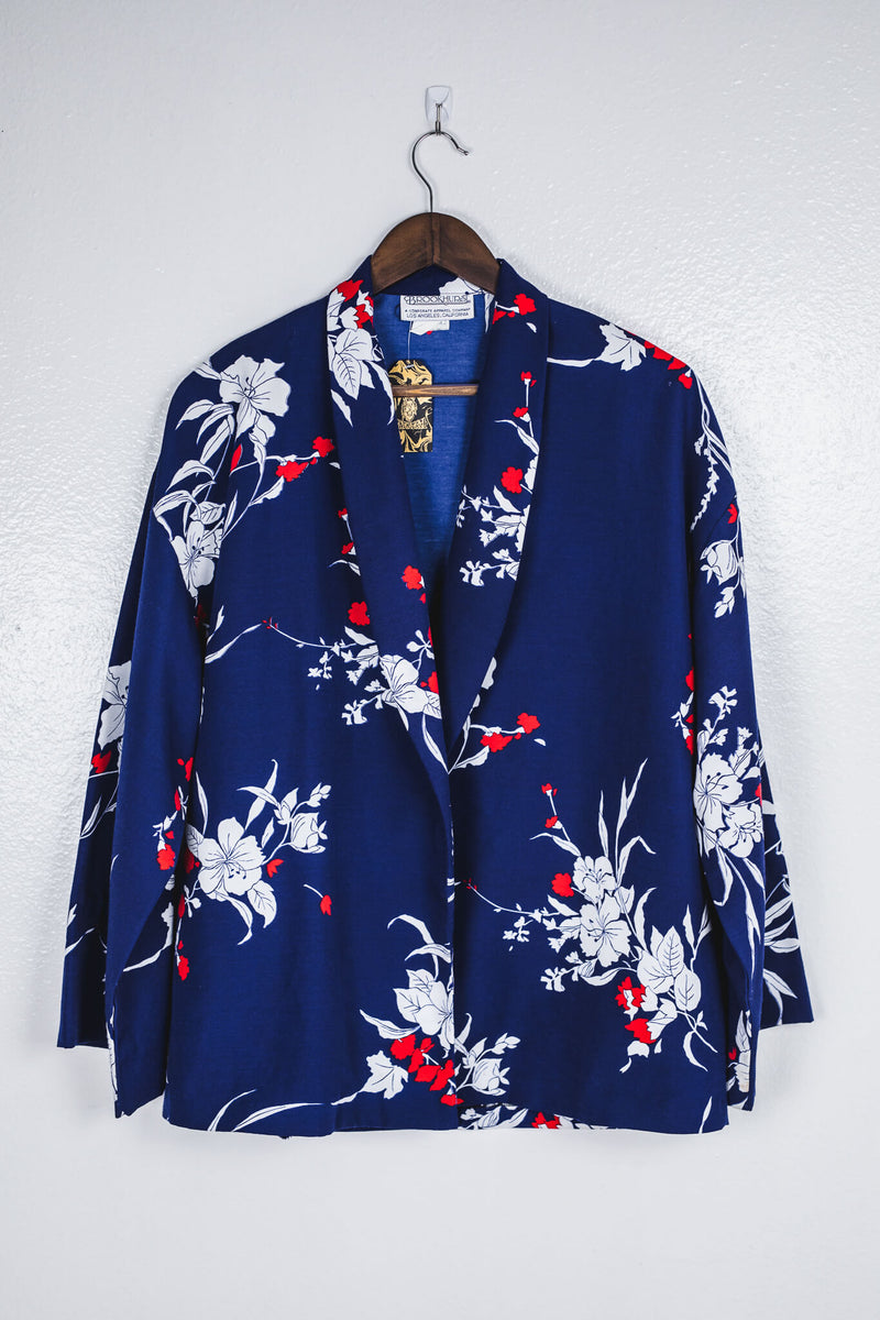 vintage-70s-navy-floral-pattern-open-blazer-front