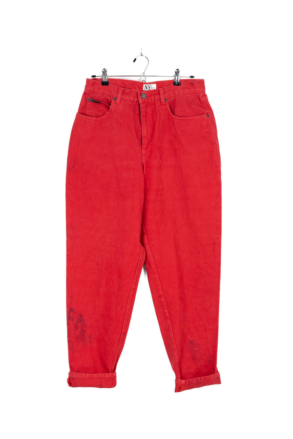 90s Pop of Red Pants