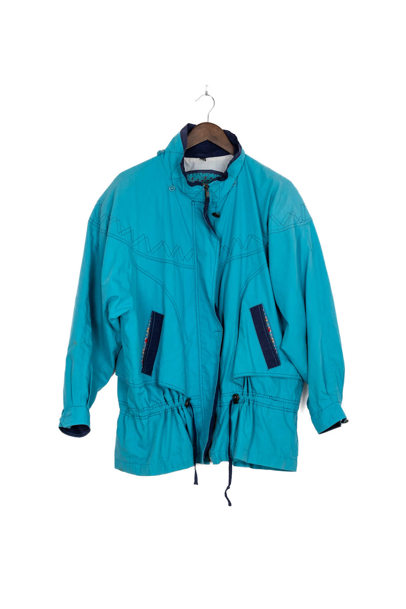 Fresh Summer Fruit Teal Windbreaker