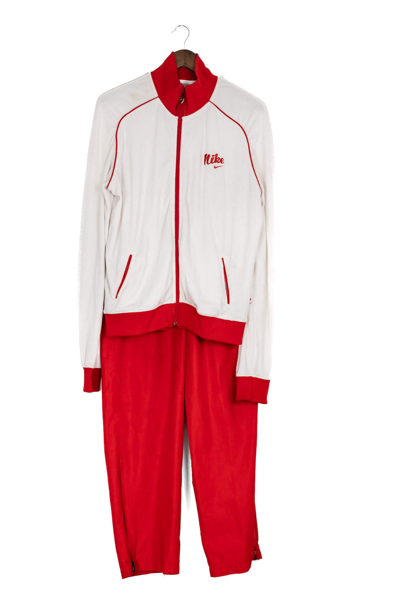 Red and White Nike Tracksuit