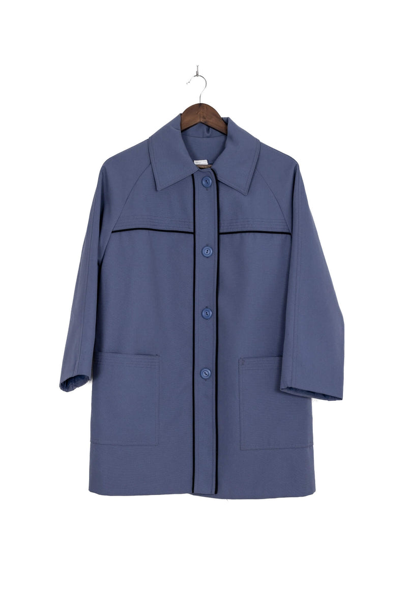 1950s Slate Blue Topper Coat