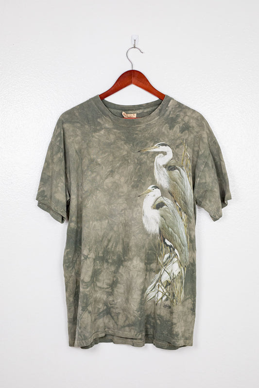 vintage-90s-the-mountain-green-tie-dye-pelican-screen-print-front