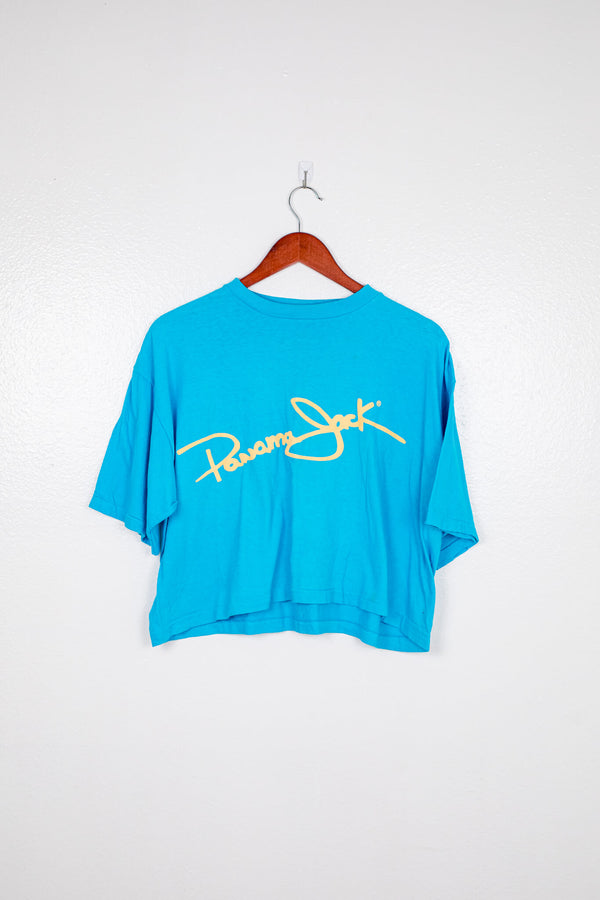 panama-jack-cropped-teal-t-shirt-front