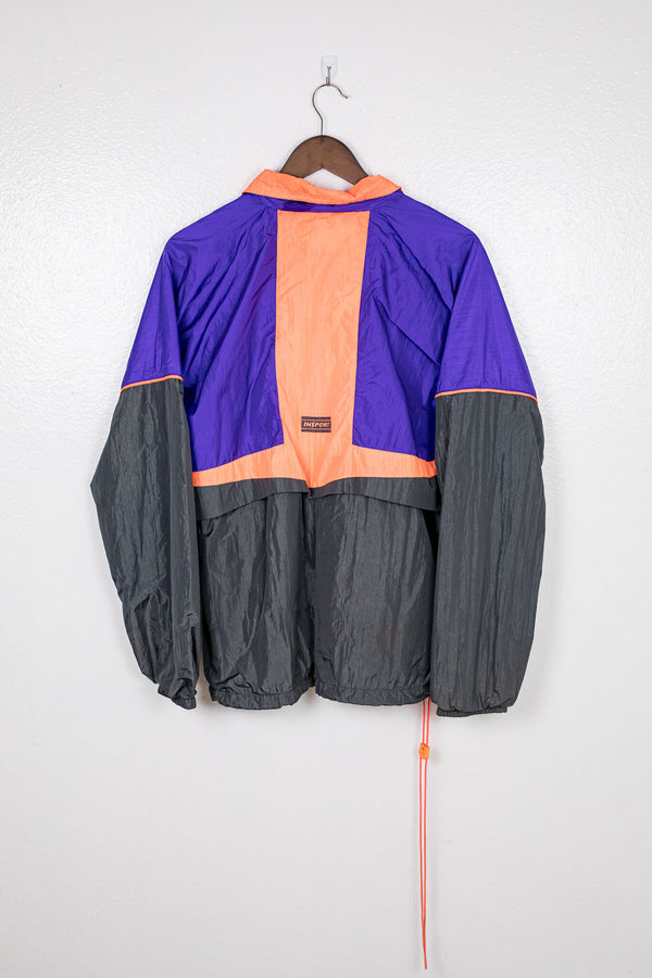 vintage-80s-90s-neon-orange-black-and-purple-windbreaker-back