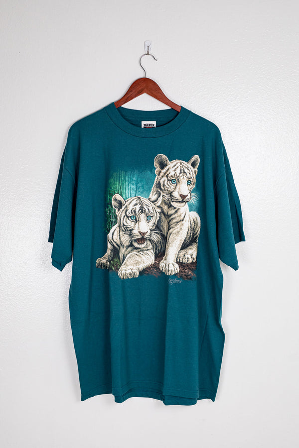 vintage-1990s-white-tiger-cubs-in-cliff-bonamie-green-front