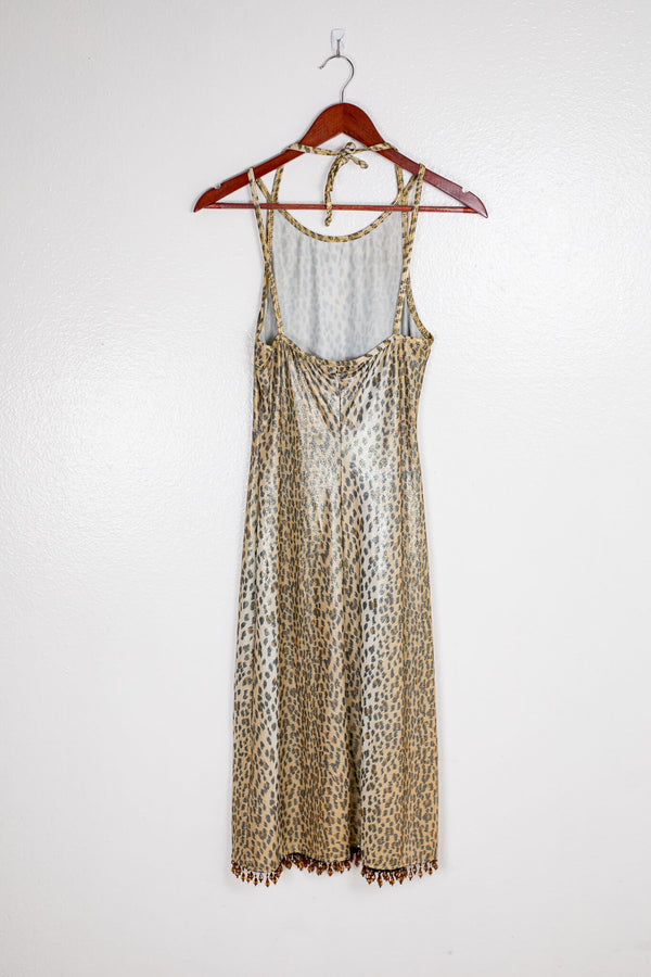 vintage-90s-shiny-leopard-print-halter-top-midi-dress-with-beaded-hem-back
